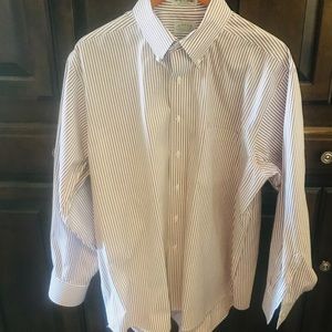 🔥 NWOT Men’s Red & White Striped Dress Shirt
